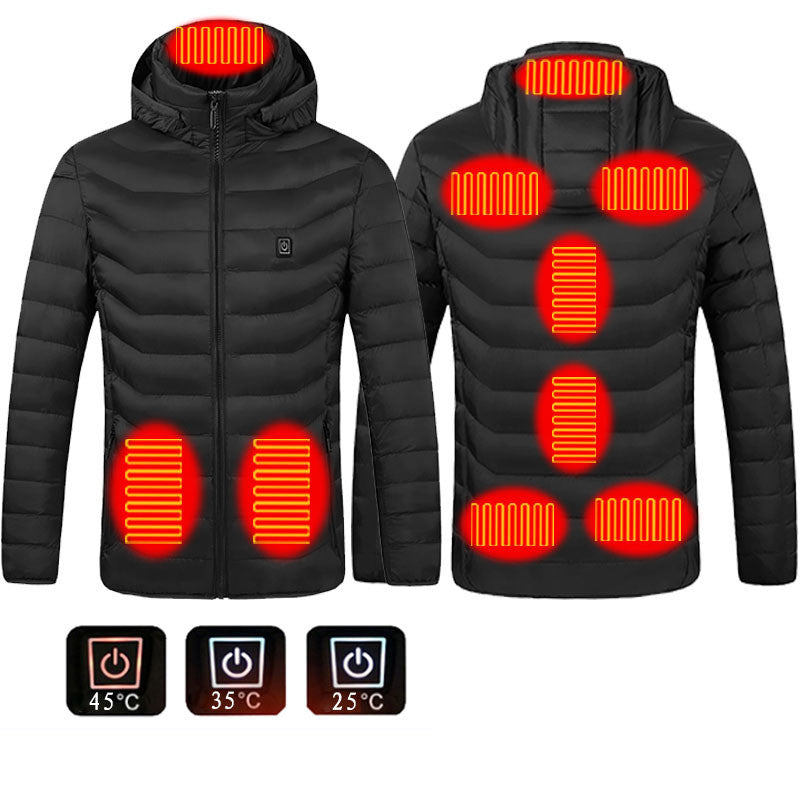 BIG SKUNK Heated Jacket Coat USB Electric Jacket Cotton Coat Heater Thermal Clothing Heating Vest Men's Clothes Winter